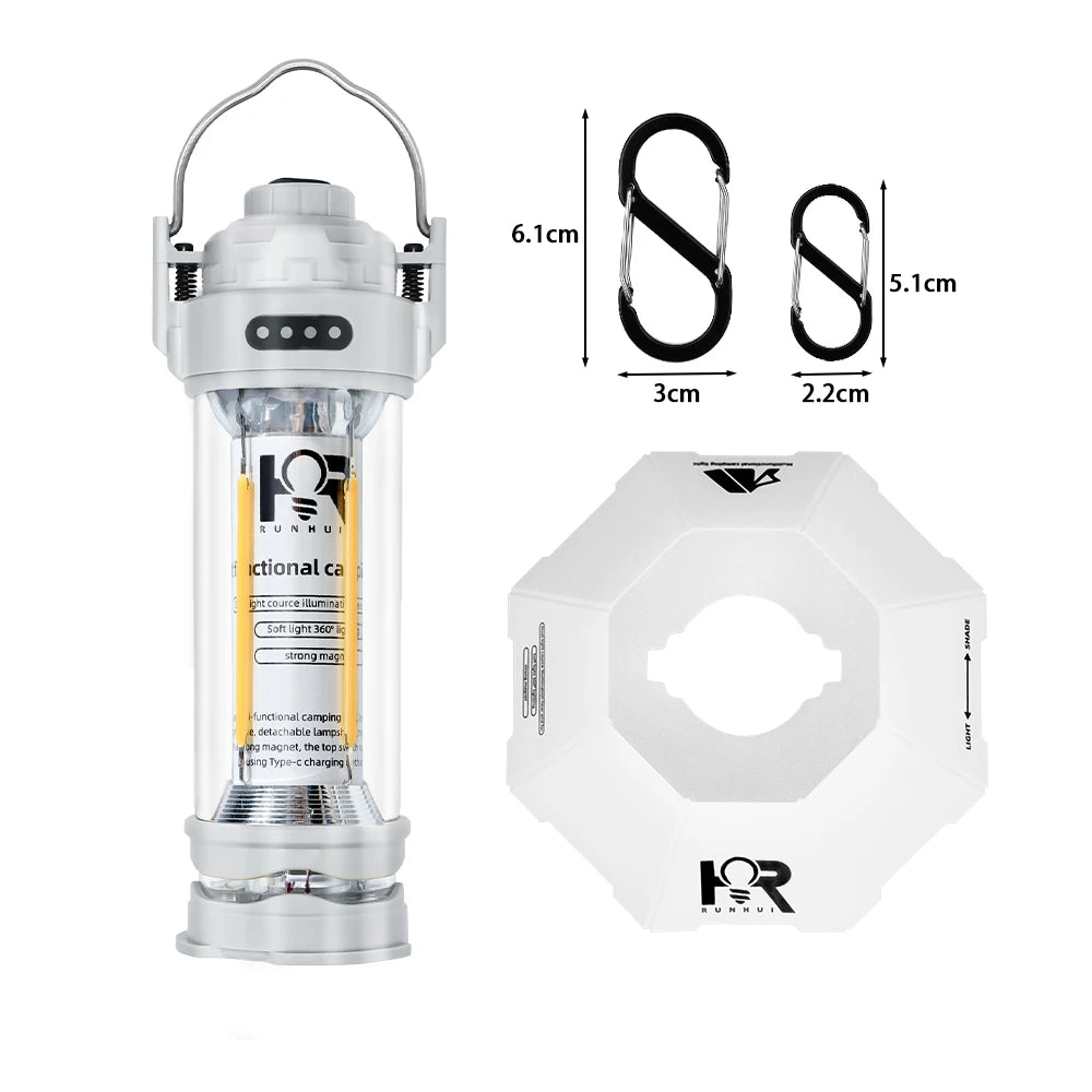 DOTWISE 3000mAh Retro Portable Camping Lantern – Waterproof Outdoor Tent Light